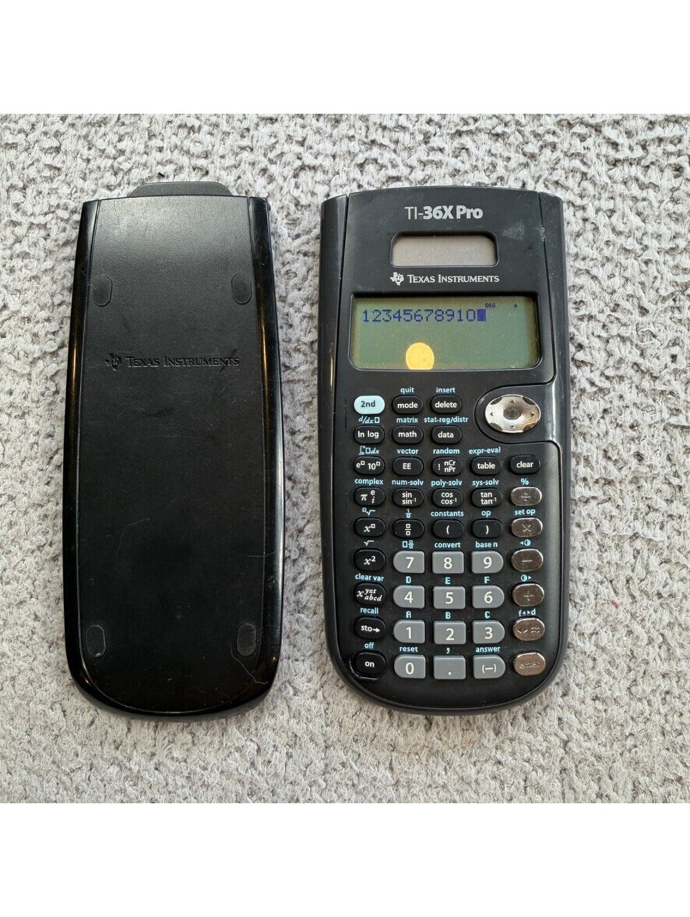 Texas Instruments TI-36X Pro Scientific Calculator 4-Line Display With Cover